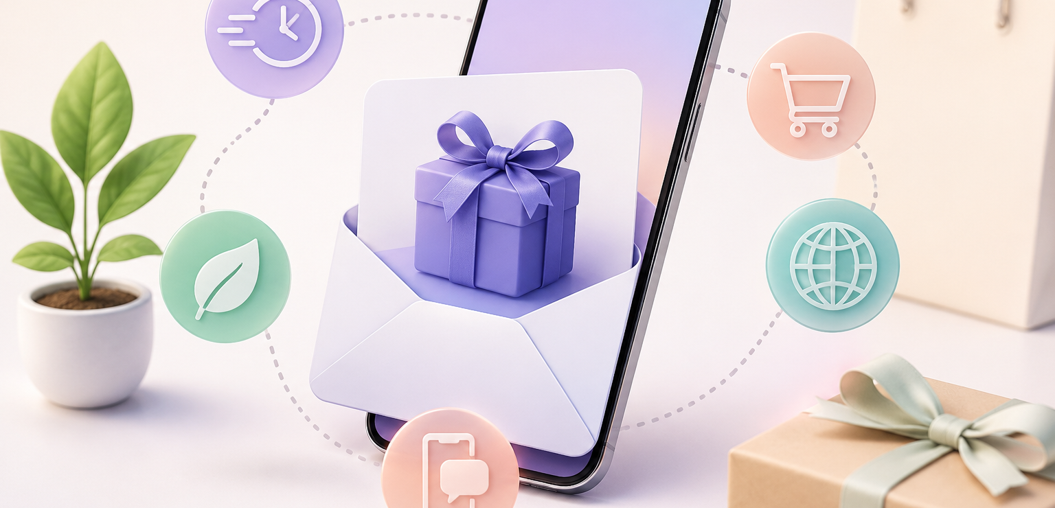 5 dôvodov, prečo sú digitálne darčekové karty budúcnosťou darovania